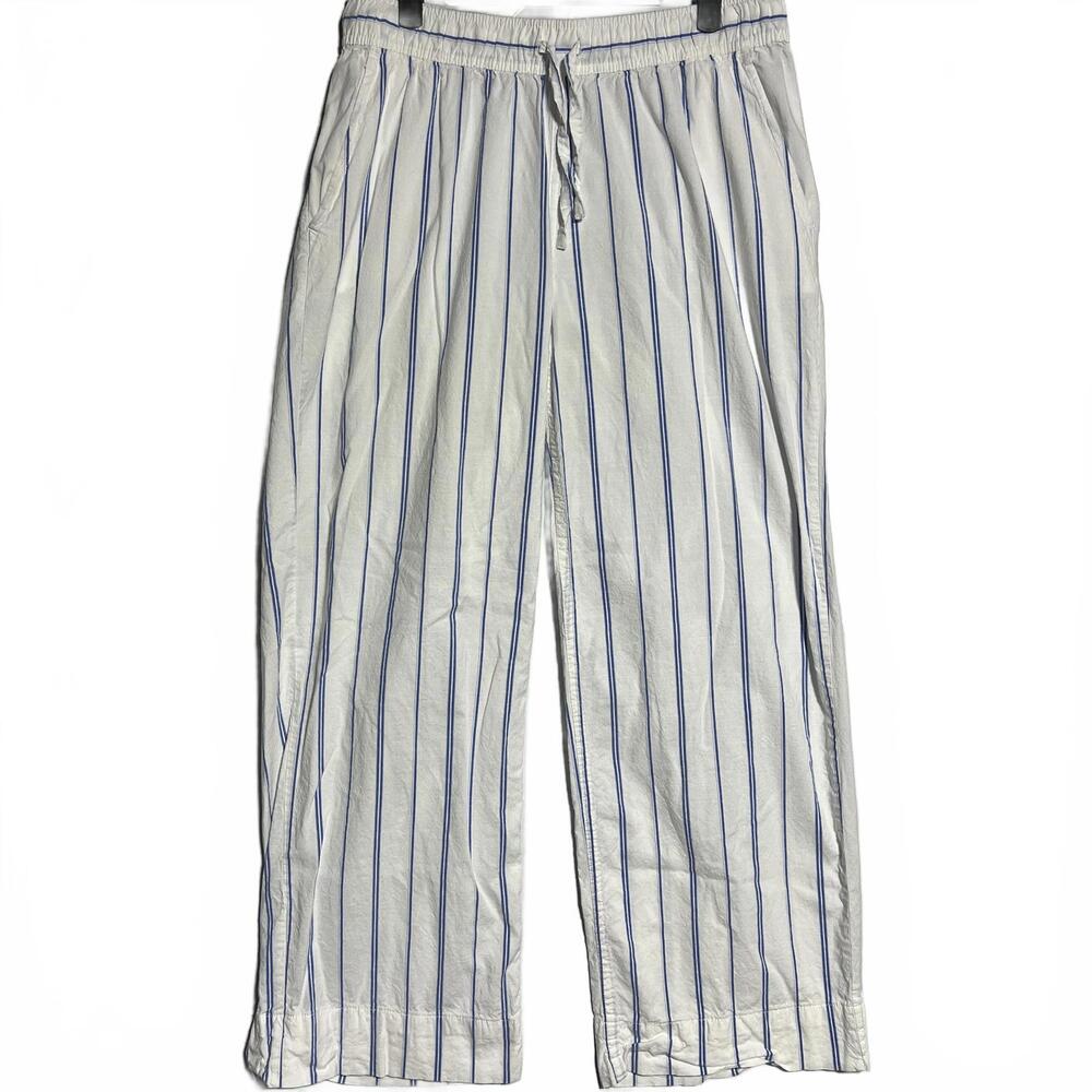 Auden Women's Blue and White Striped Lounge Pants Size M - Picture 2 of 8